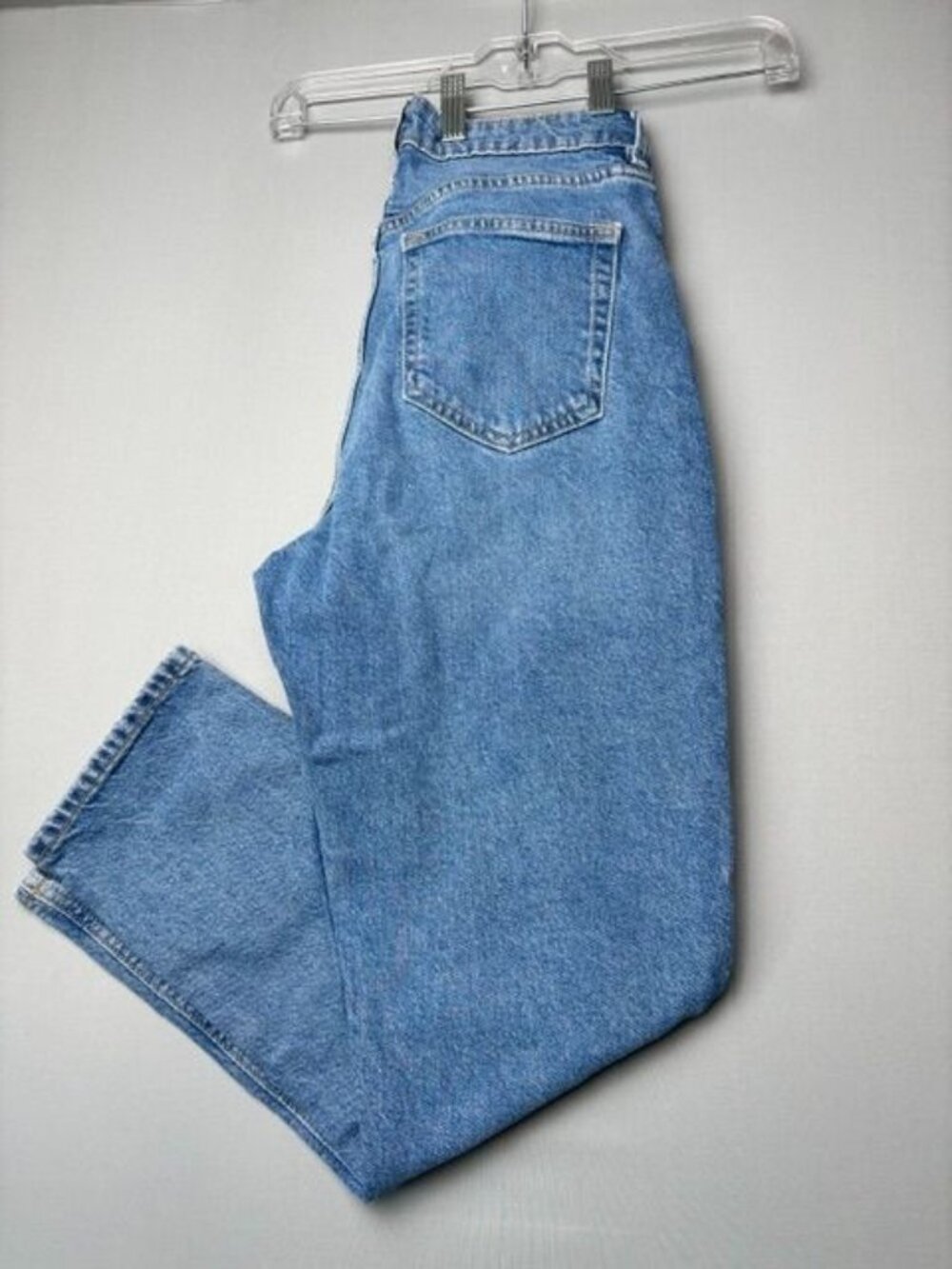 H&M Women's Mom Jeans Size 6 Light Wash High Rise Tapered Denim